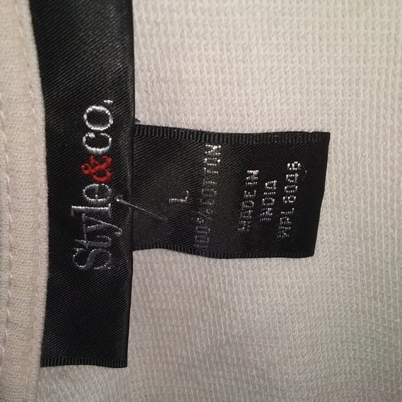 Style & Co. Mauve Pink Sequin Clusters Long Sleeve Top Size Large - Picture 3 of 4